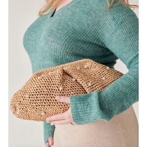 New Dolce Vita Crissy Clutch Natural Pearl